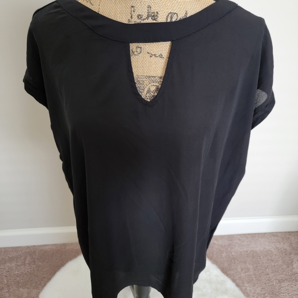 Papermoon black short sleeve top